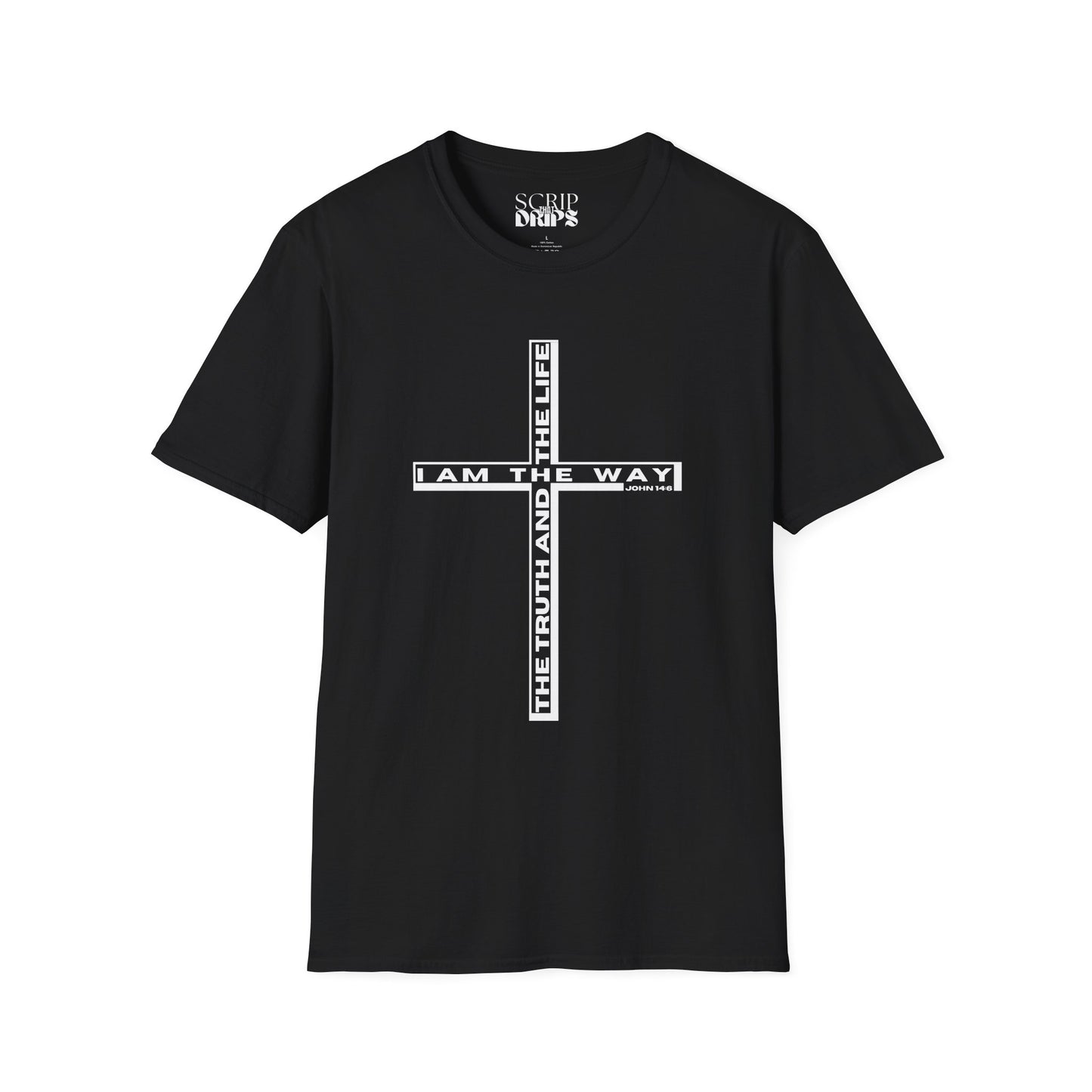 Unisex Softstyle T-Shirt | John 14:6 | 'I Am the Way, the Truth, and the Life' | Scripture Tee