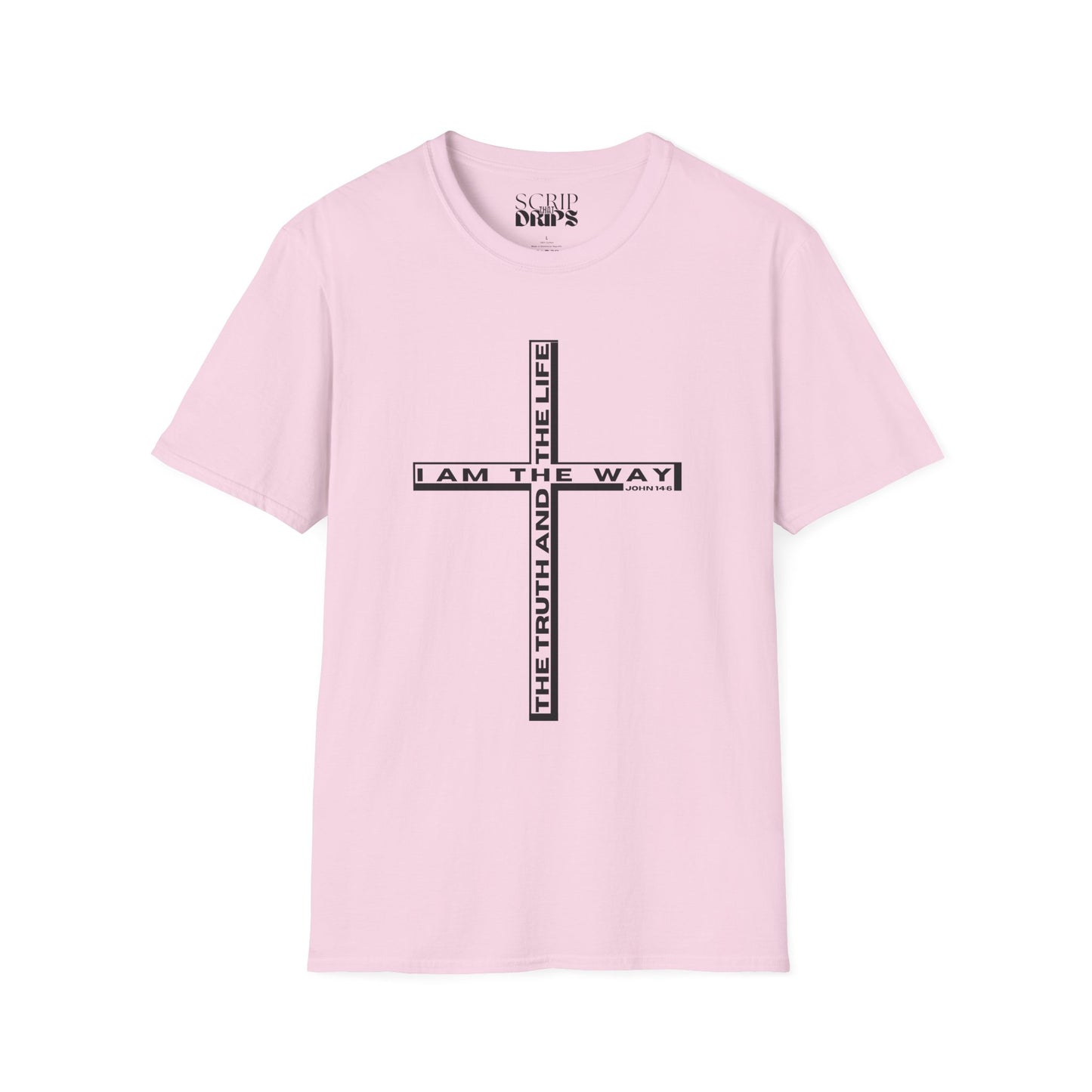 Unisex Softstyle T-Shirt | John 14:6 | 'I Am the Way, the Truth, and the Life' | Scripture Tee