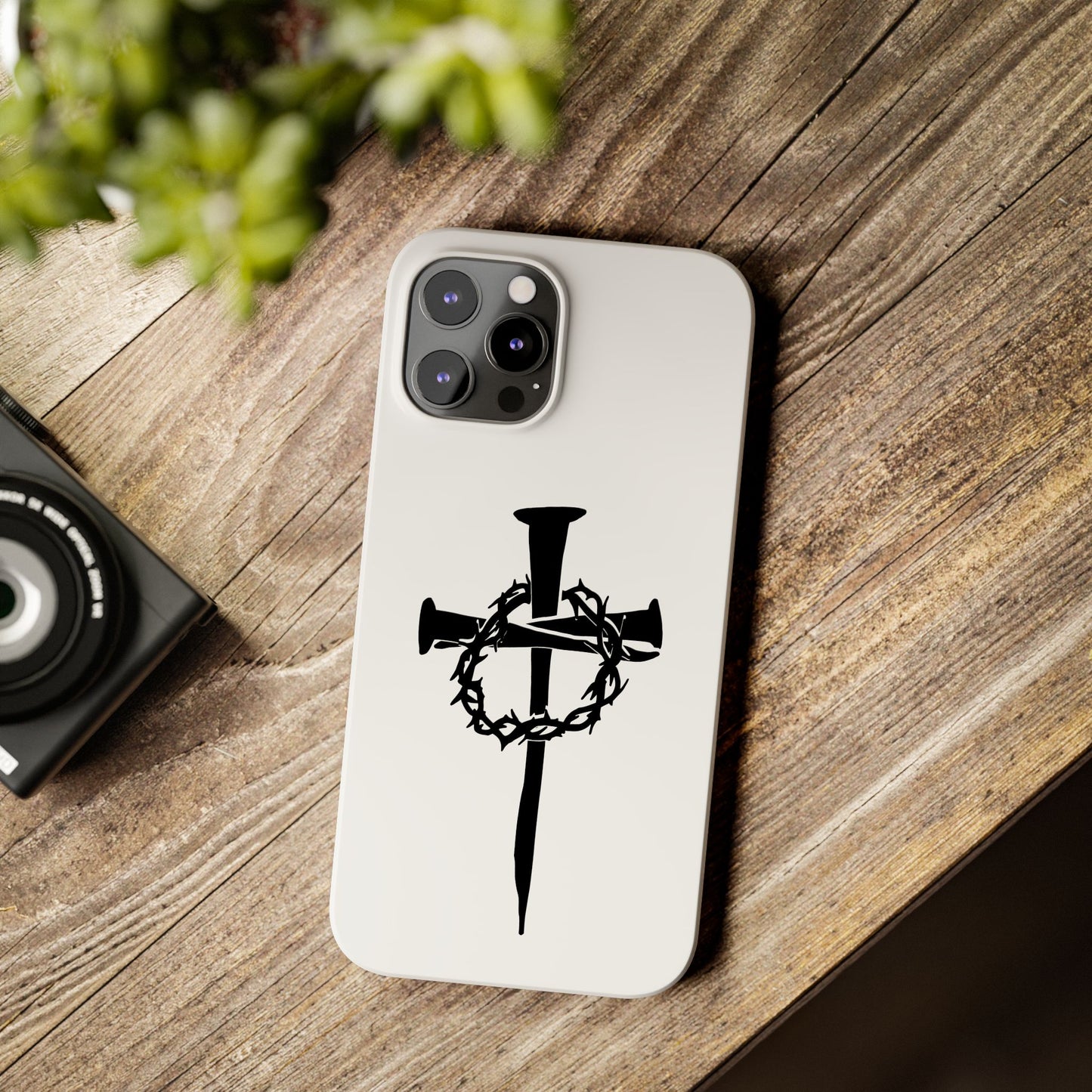 iPhone Case | Nails and Crown of Thorns Cross