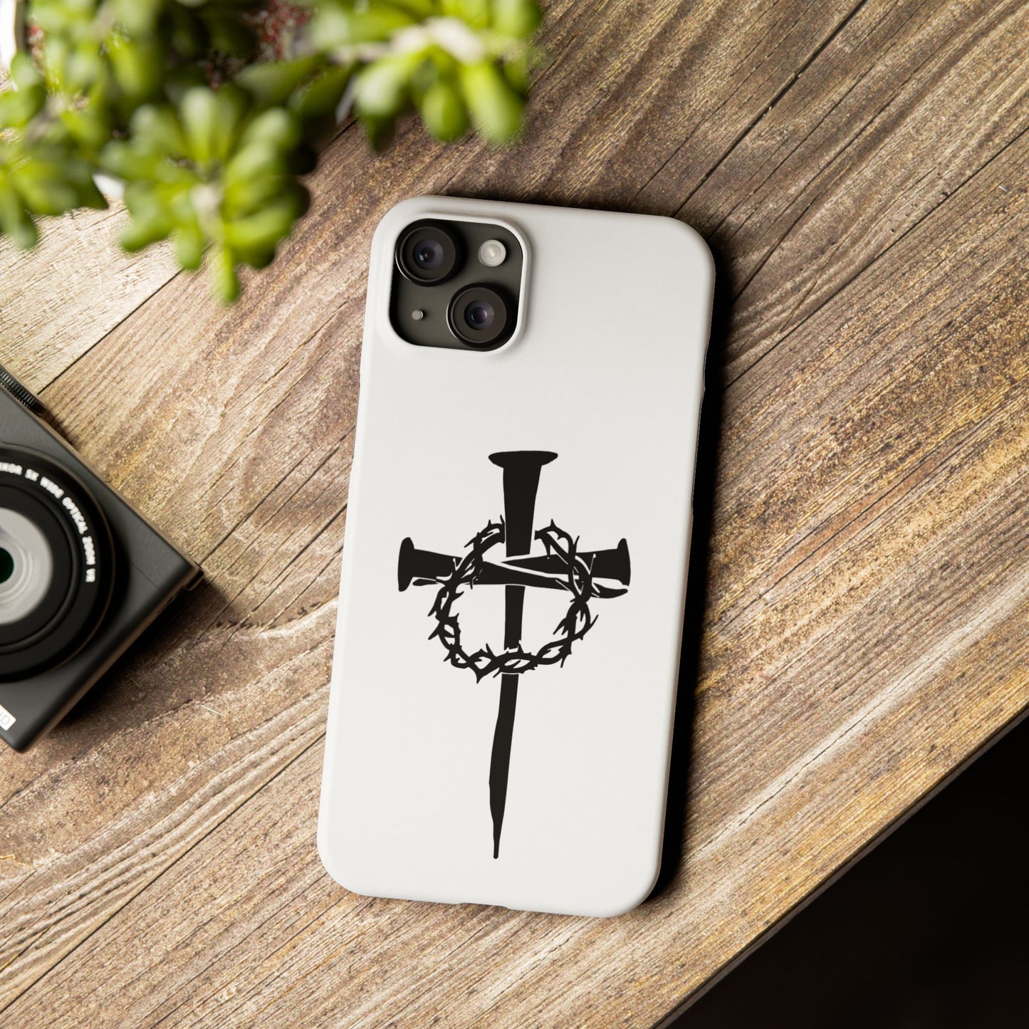 iPhone Case | Nails and Crown of Thorns Cross