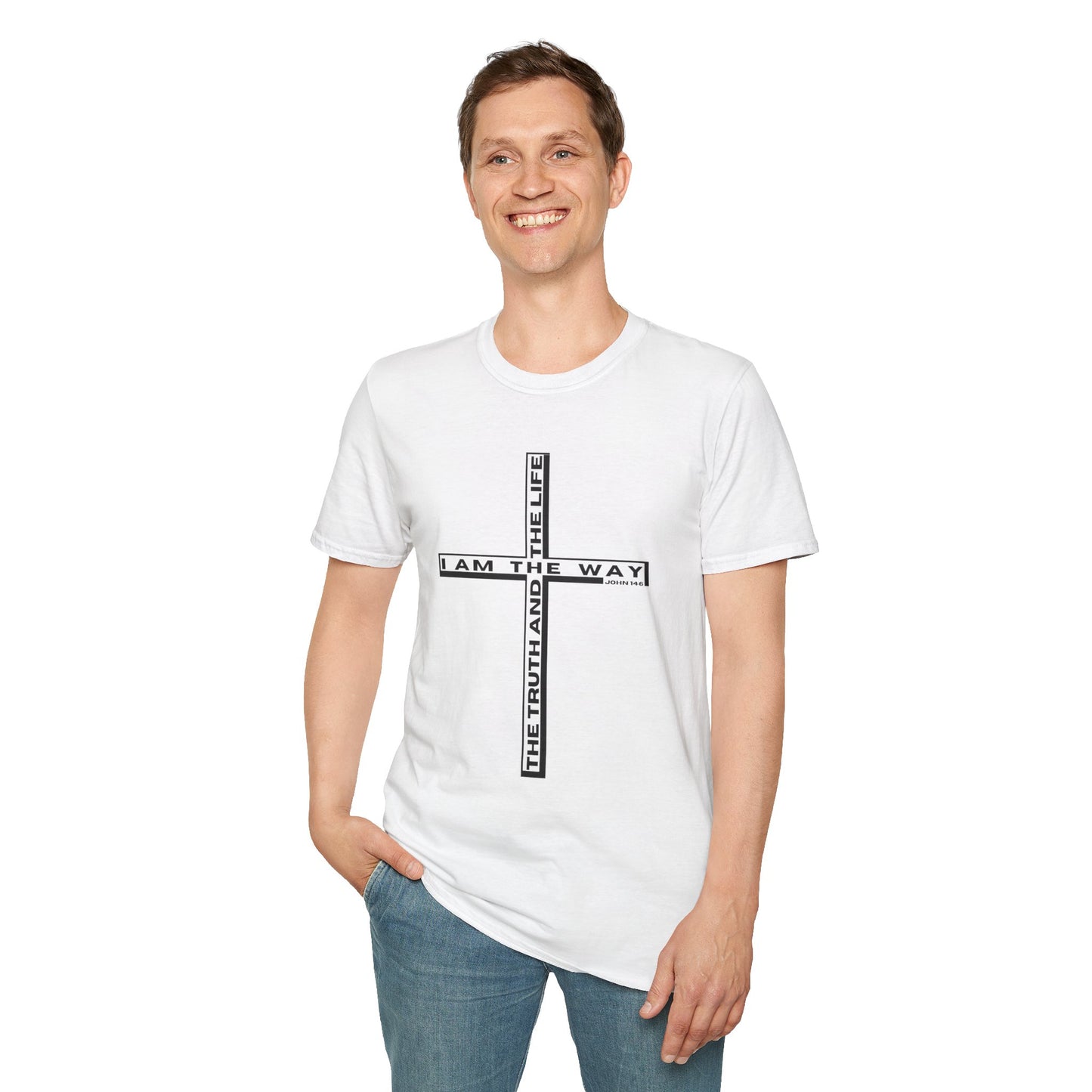 Unisex Softstyle T-Shirt | John 14:6 | 'I Am the Way, the Truth, and the Life' | Scripture Tee