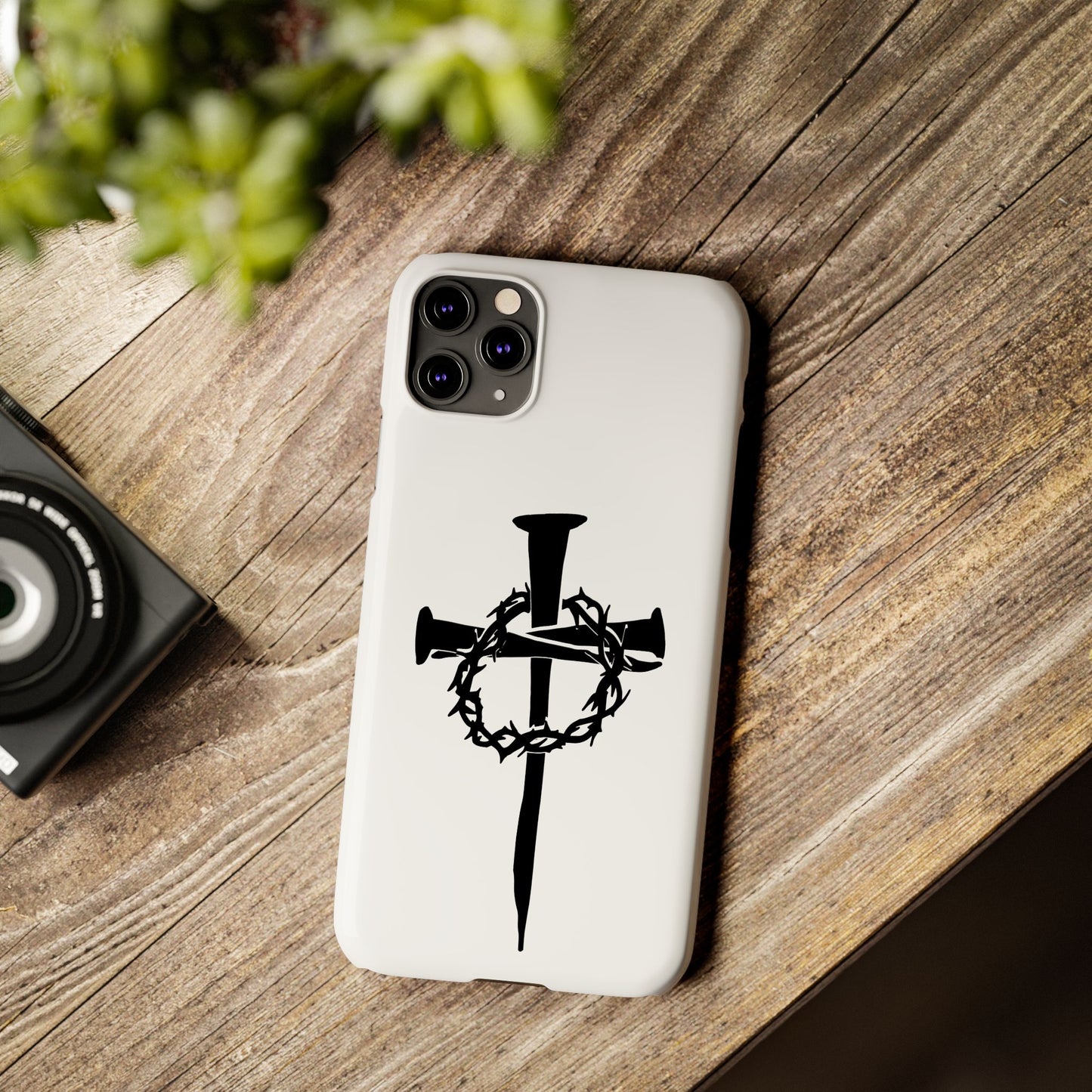 iPhone Case | Nails and Crown of Thorns Cross