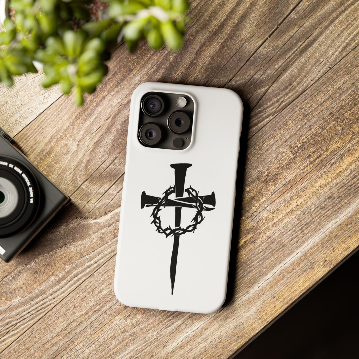 iPhone Case | Nails and Crown of Thorns Cross