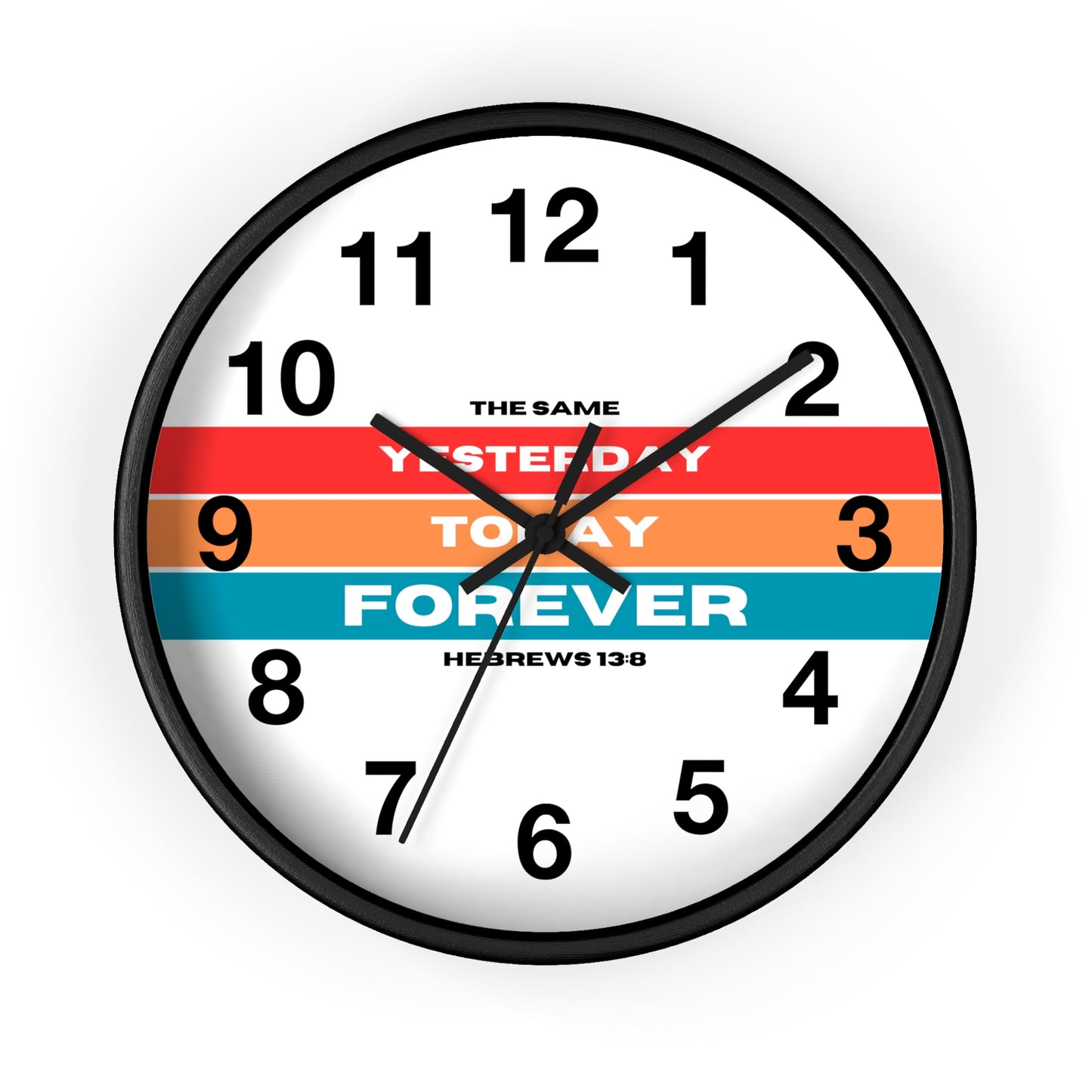 Wall Clock | Hebrews 13:8 | Scripture Sign Clock