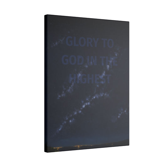 "Glory to God in the Highest" on 12"x16" Canvas