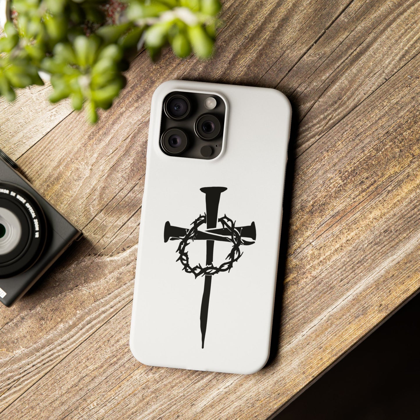 iPhone Case | Nails and Crown of Thorns Cross