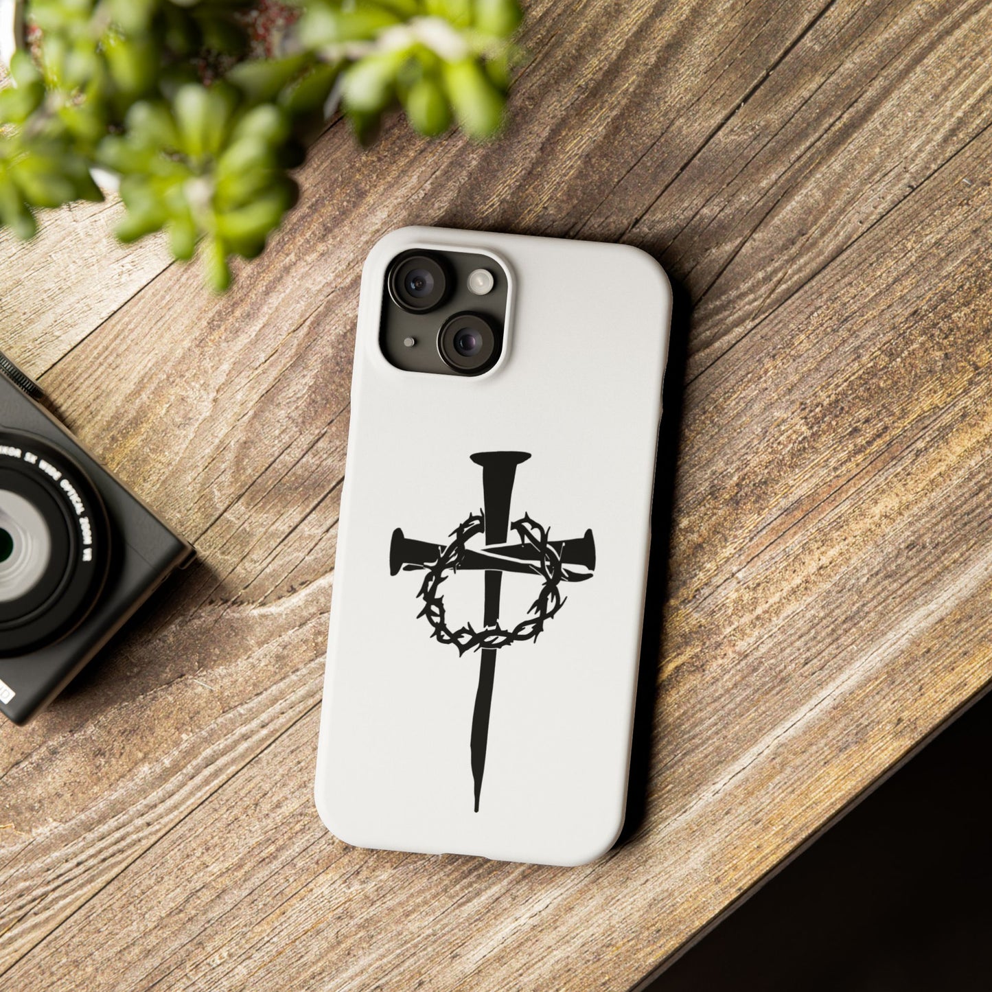 iPhone Case | Nails and Crown of Thorns Cross