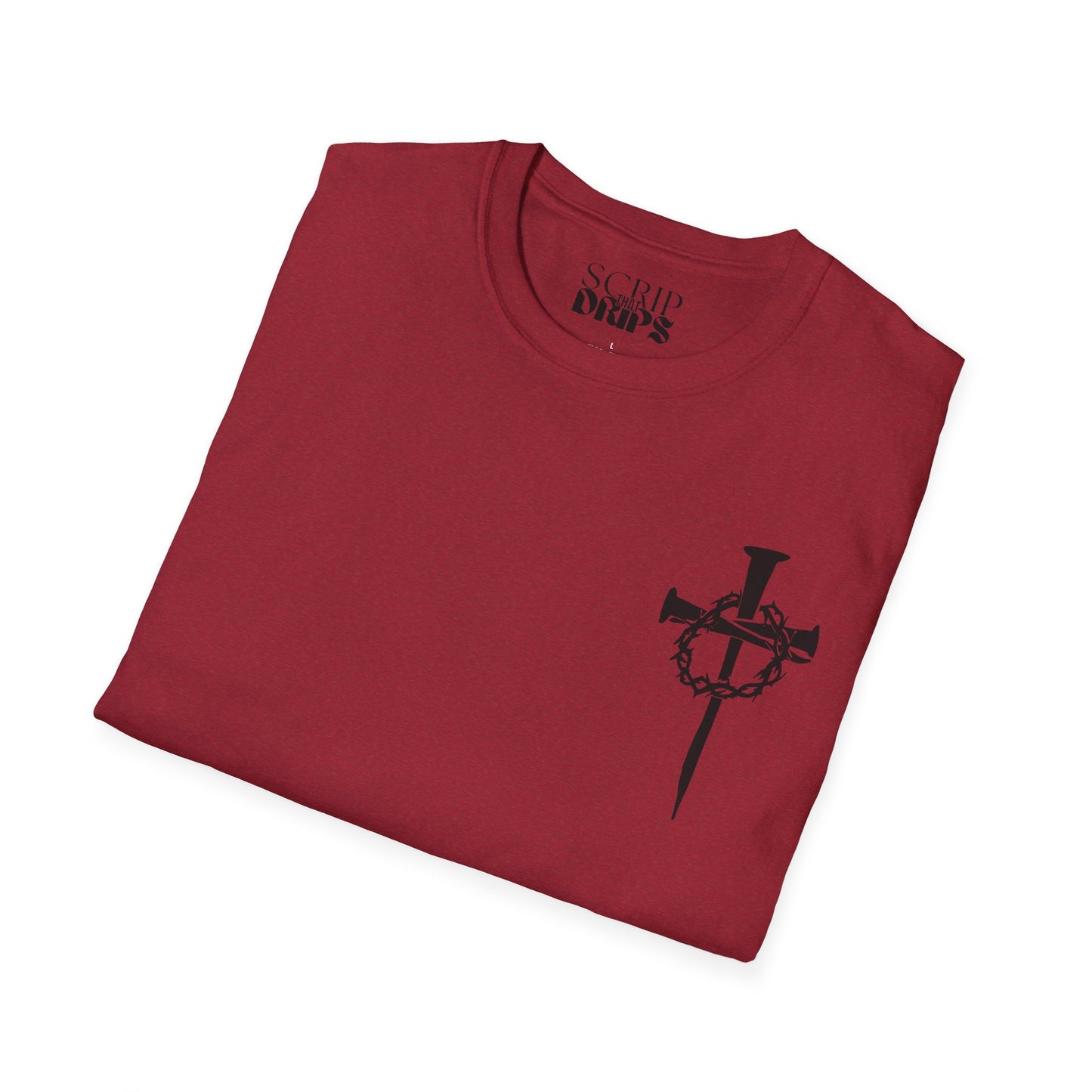 Unisex Softstyle T-Shirt | Isaiah 53:5 | 'He was Wounded for Our Transgressions' | Scripture Tee