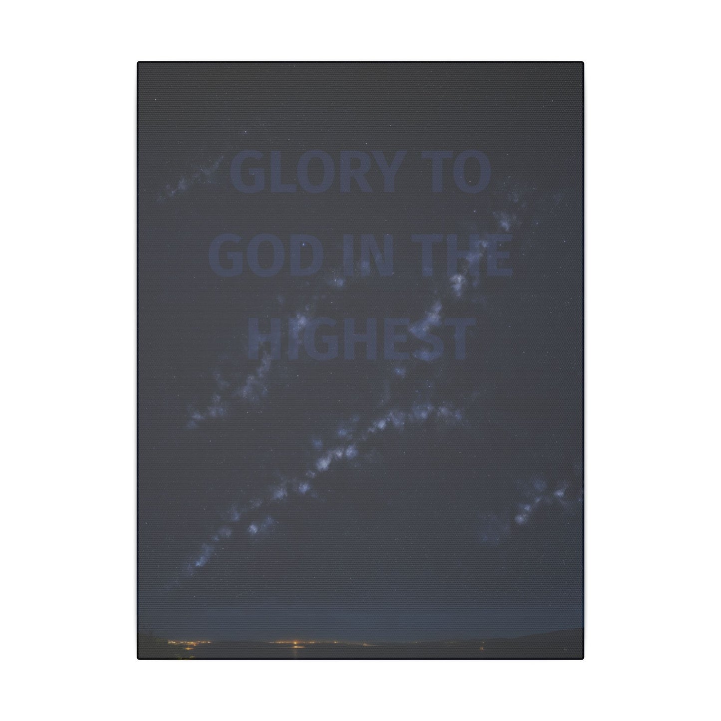 "Glory to God in the Highest" on 12"x16" Canvas