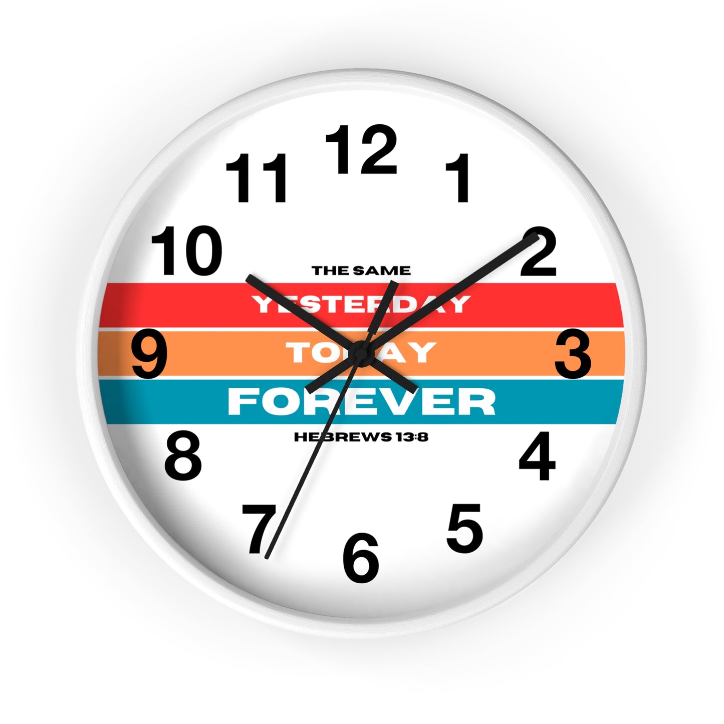 Wall Clock | Hebrews 13:8 | Scripture Sign Clock