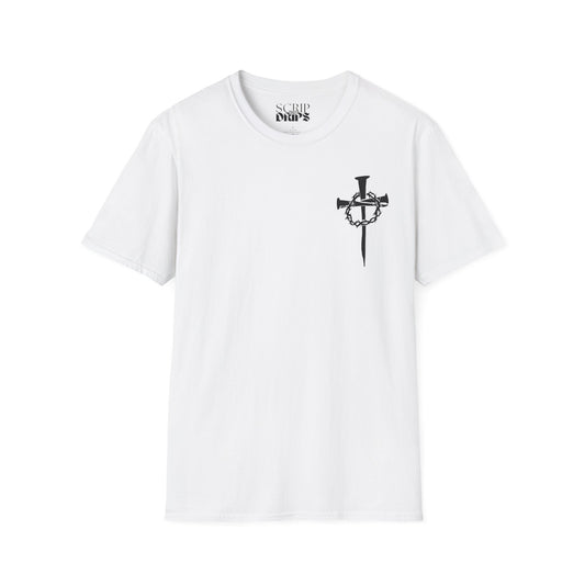 Unisex Softstyle T-Shirt | Isaiah 53:5 | 'He was Wounded for Our Transgressions' | Scripture Tee