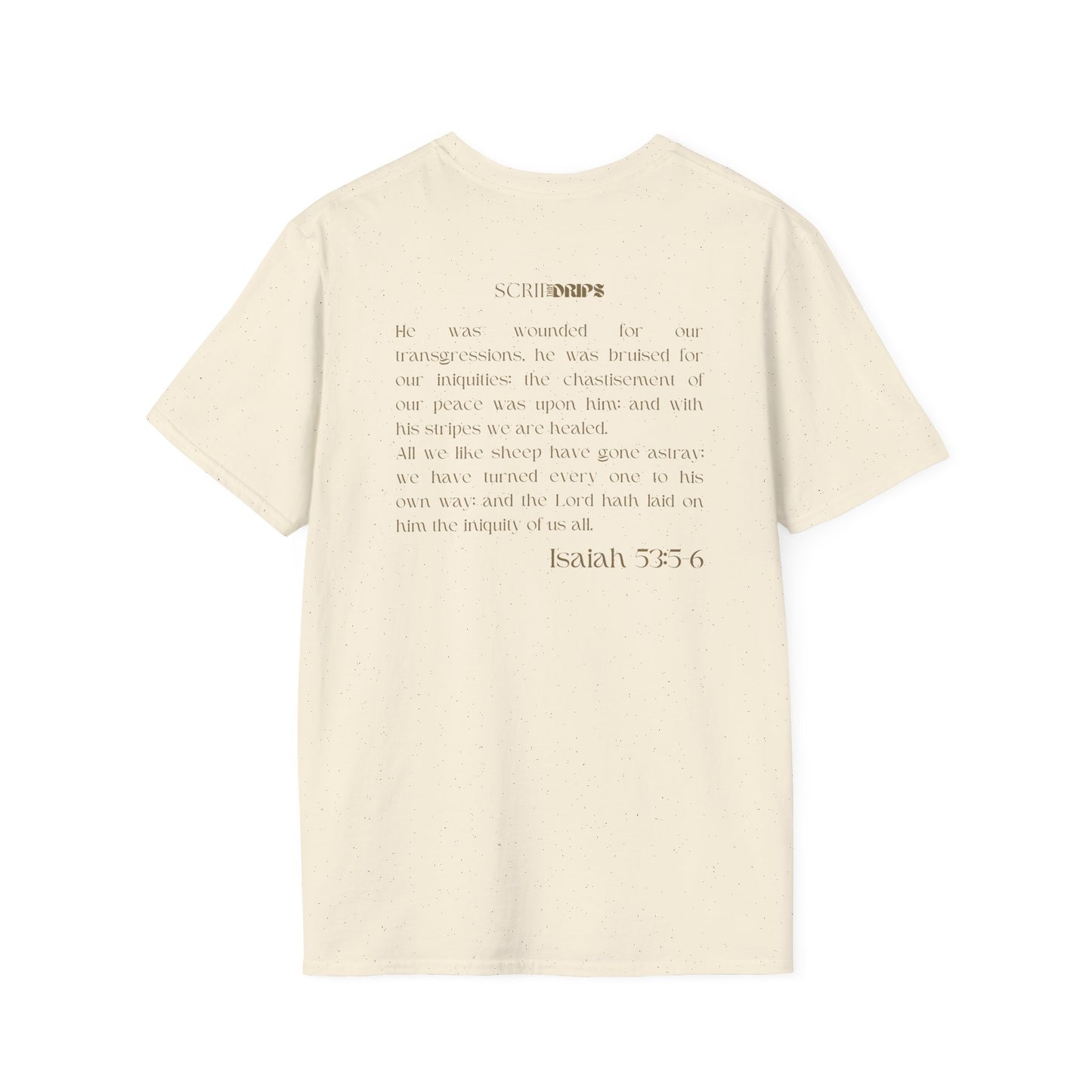 Unisex Softstyle T-Shirt | 'Took My Place and Yours' | Isaiah 53:5-6 | Scripture Tee